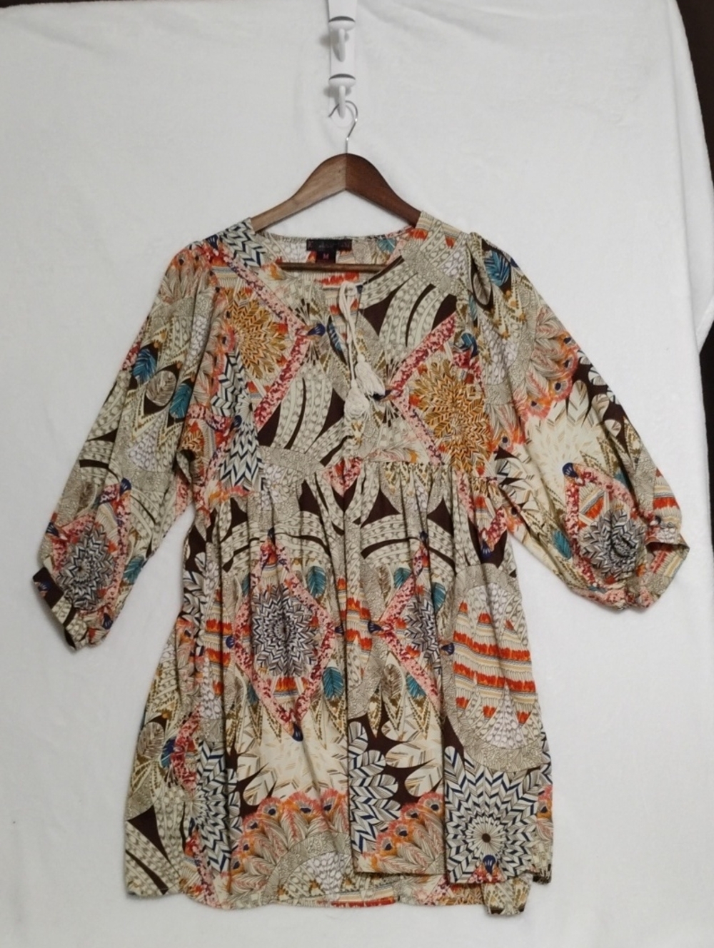 Rock & Roll Cowgirl Multicolor Boho Patchwork Tunic